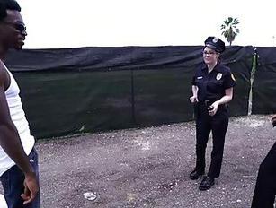 Police Woman Big Ass Porn - Two big ass female police officers get interracial fucked - Sunporno