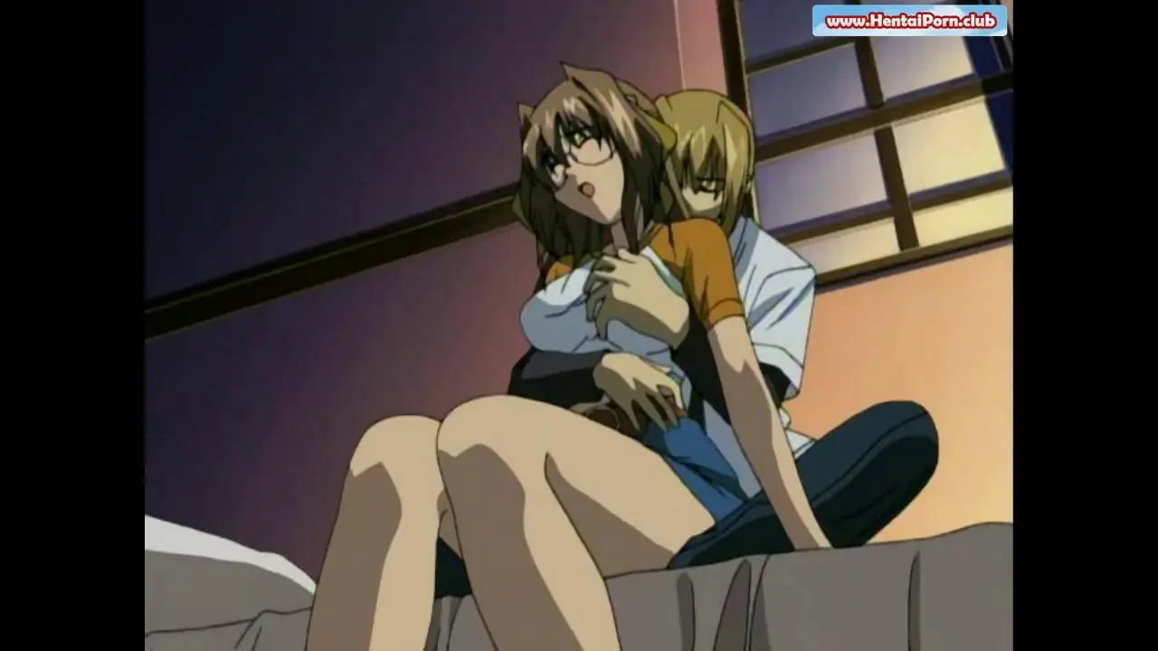 Anime couple having sex moments featuring fucking and dick stroking picture